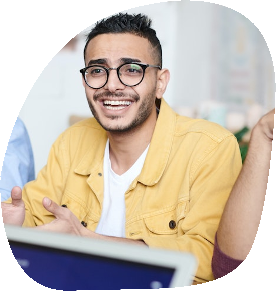 working on technology